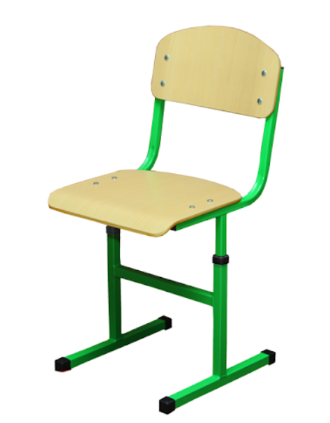 Т-подібний учнівський стілець (рост.гр.№4-6), АНШАР ГРУП (190292). Стілець з посиленої квадр. труба та екологічно чистої фнаери, можливе регулювання глибини